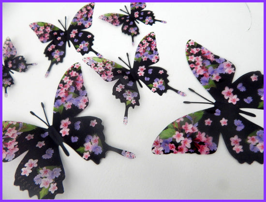 floral butterflies