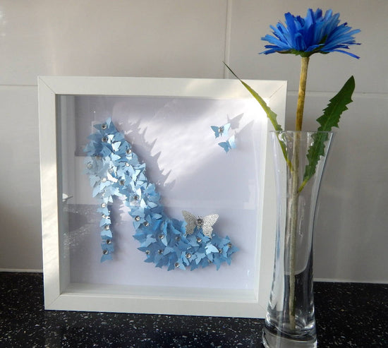 Blue handcrafted Cinderella picture