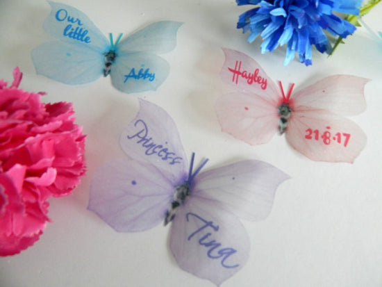 personalised pastel butterfly