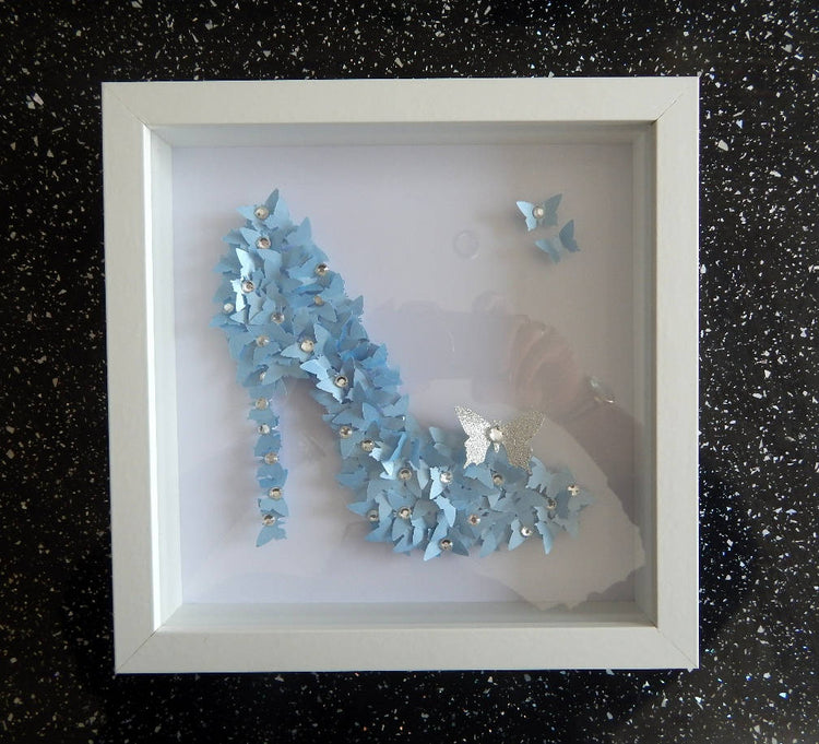 Blue handcrafted Cinderella 3d picture