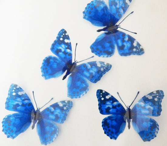 British blue spotted natural butterfly sticker
