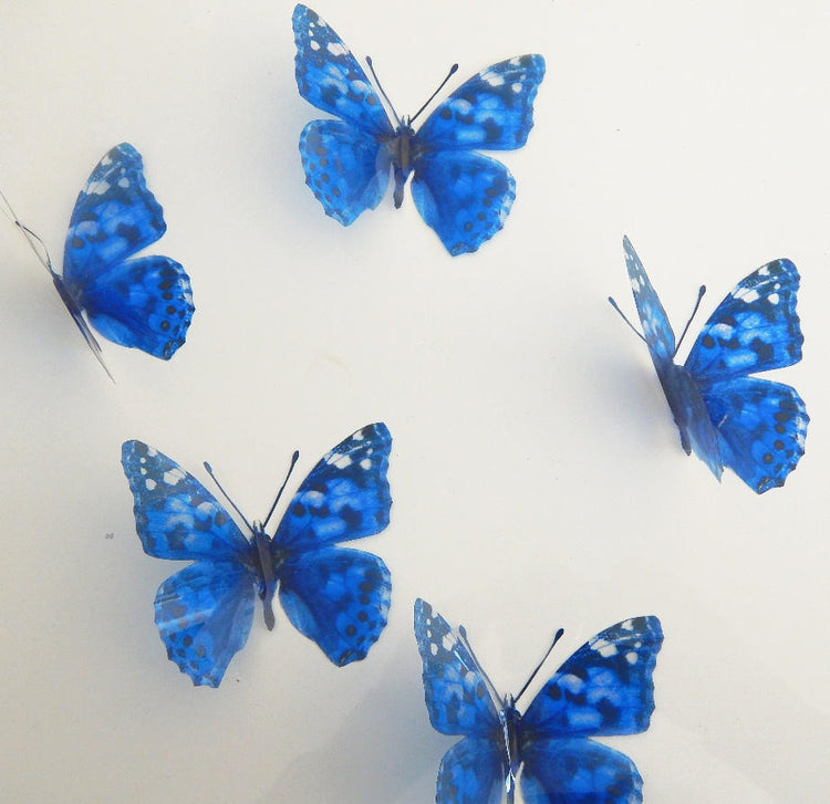 blue natural butterfly sticker