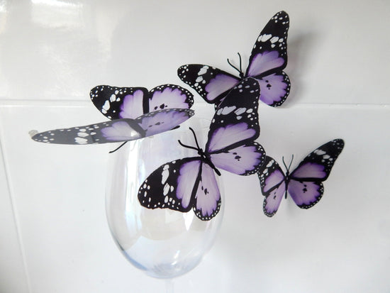 lilac natural butterfly sticker
