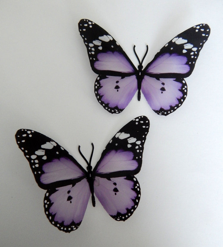lilac natural butterfly sticker for wedding