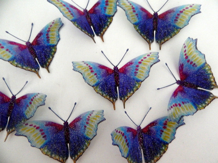 British natural coloured butterflies