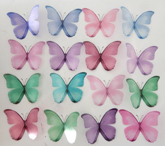 Pastel butterflies for child's bedroom