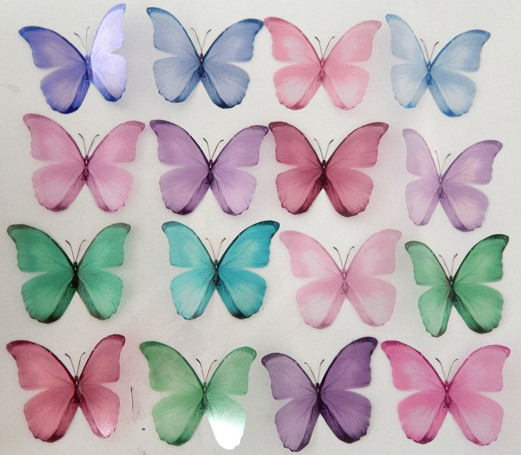 Pastel butterflies for a nursery