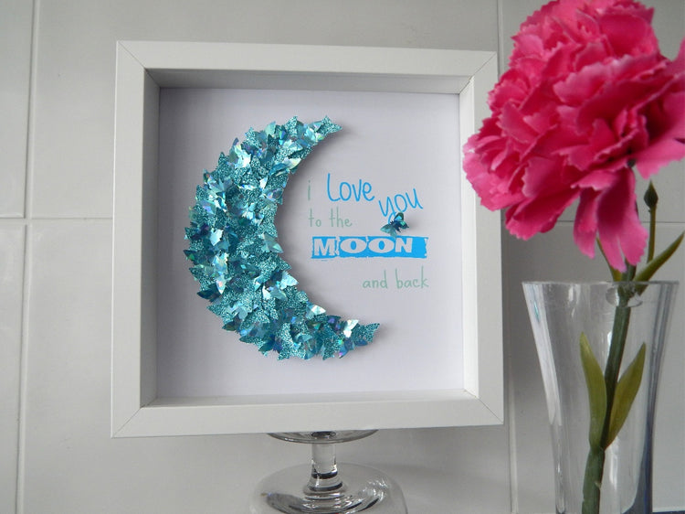personalised girl's moon picture