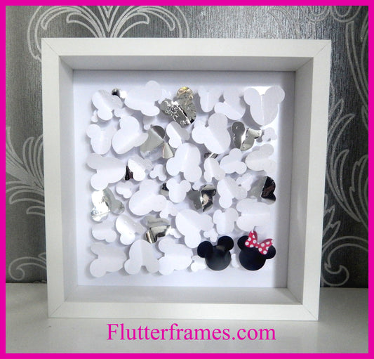 Minnie and Mickey Mouse hand crafted picture