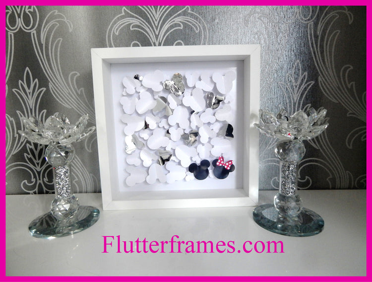 Minnie and Mickey Mouse hand crafted picture by flutterrfames