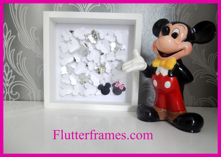 Minnie and Mickey Mouse hand crafted picture