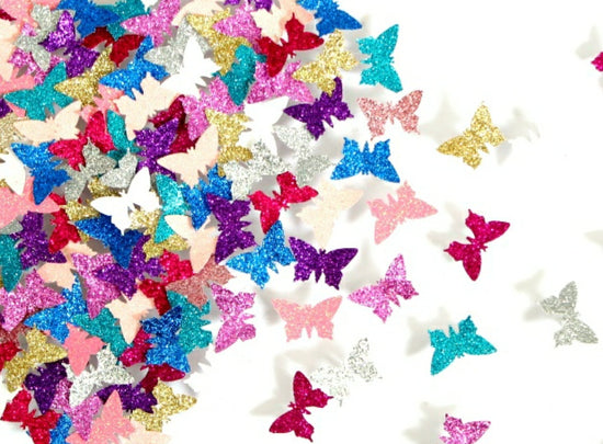 multi-colored butterflies