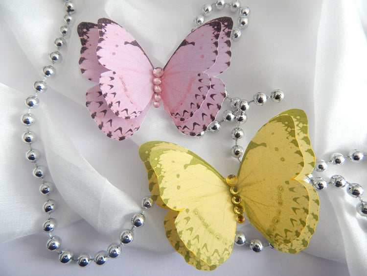 pastel 3d butterfly stickers