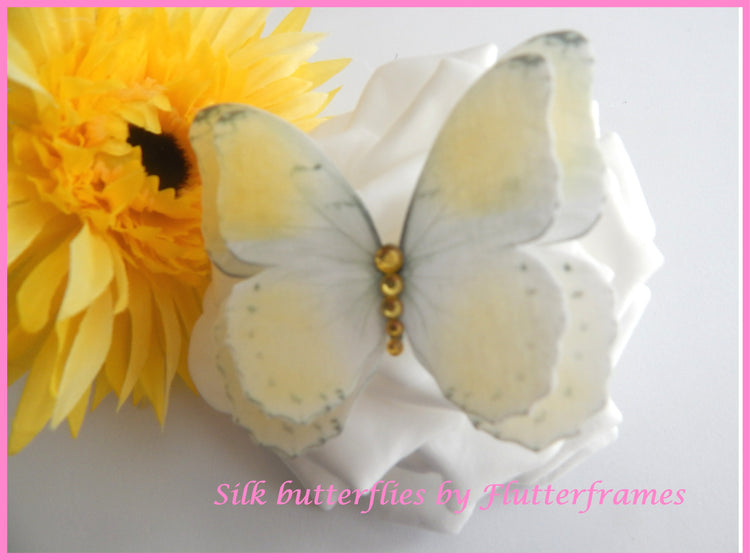 yellow silk butterflies