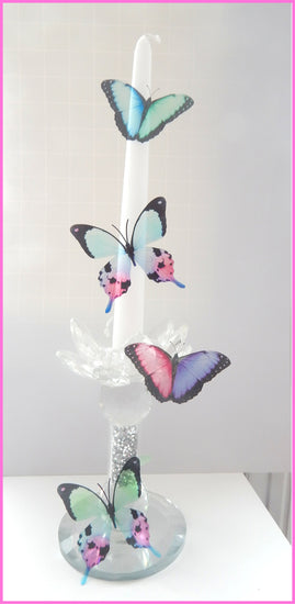 pretty pastel butterflies baby shower
