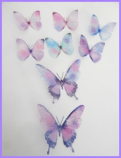 Pastel Sparkling Butterflies 