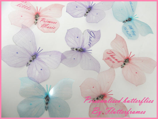 Personalised christening token gift by flutterframes