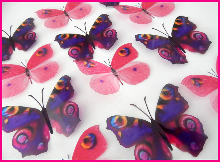 Designer Purple and pink butterflies for home