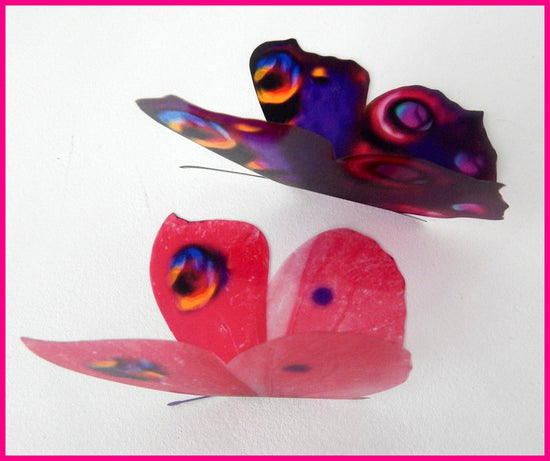 Designer Purple and pink butterflies decor