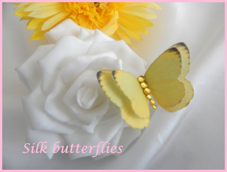 yellow wedding butterflies