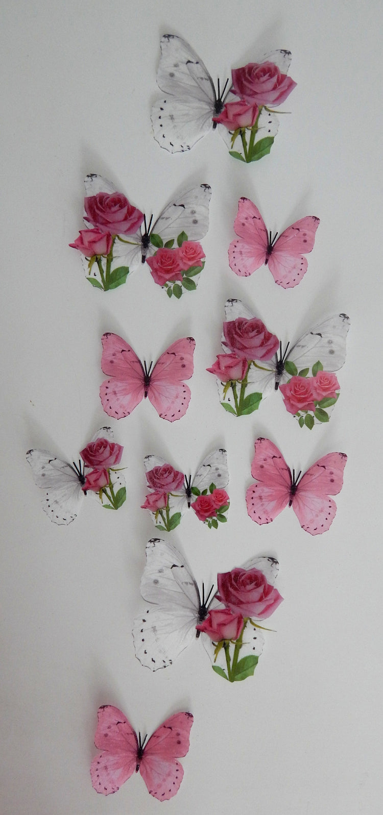 pink floral butterflies