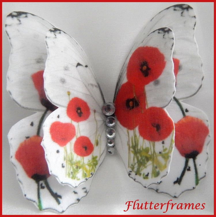 Armed forces Poppy remembrance day butterflies