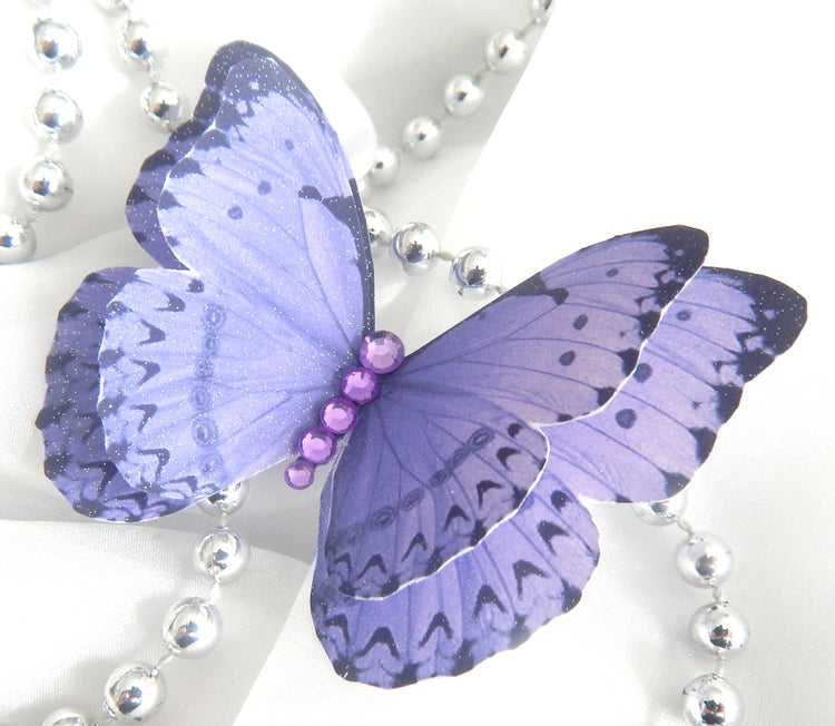 Bridal pretty lilac butterfly