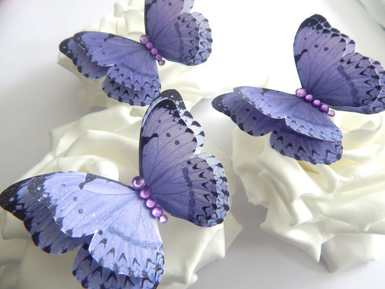 Bridal pretty lilac butterfly design