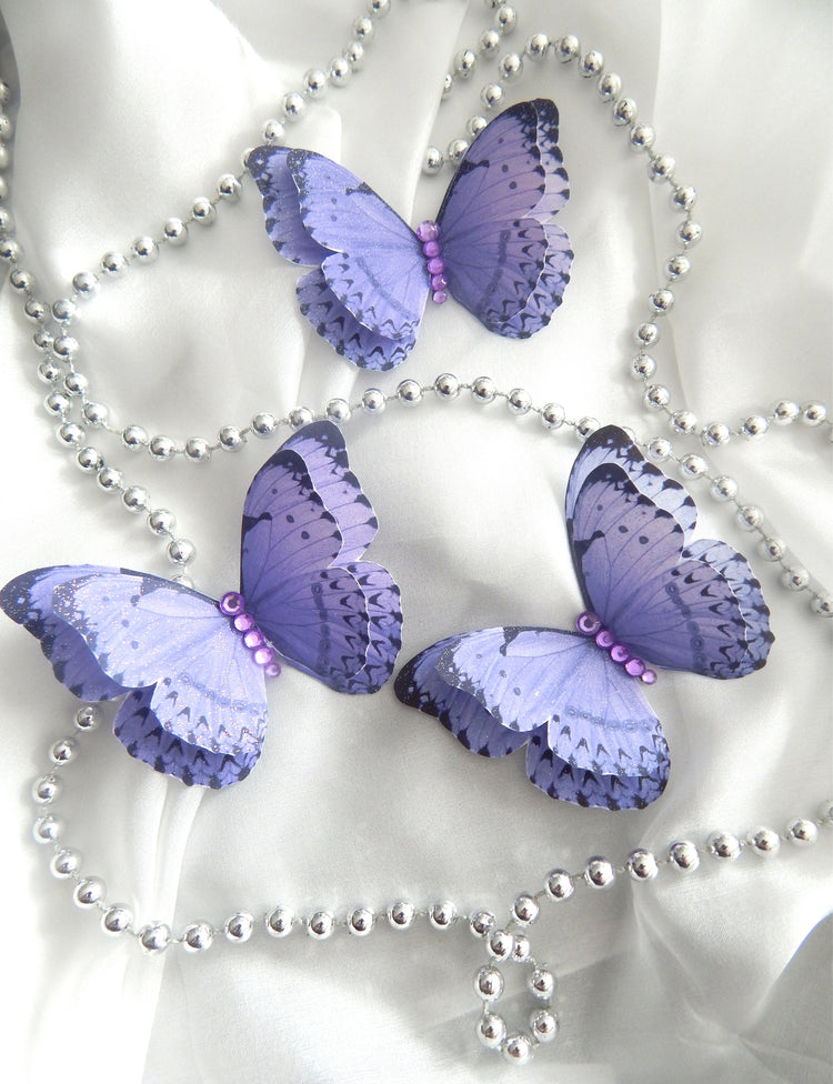 Bridal decor pretty lilac butterfly