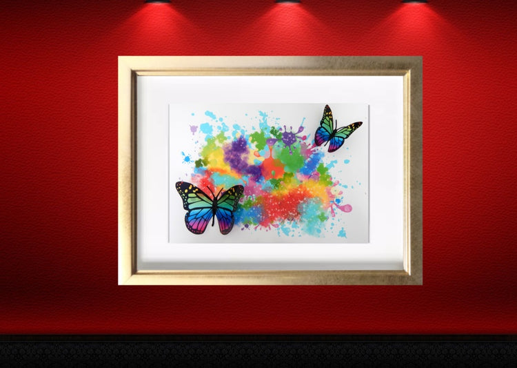 multi-coloured butterflies for home decor