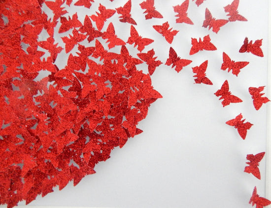 d glitter butterflies by Flutterframes
