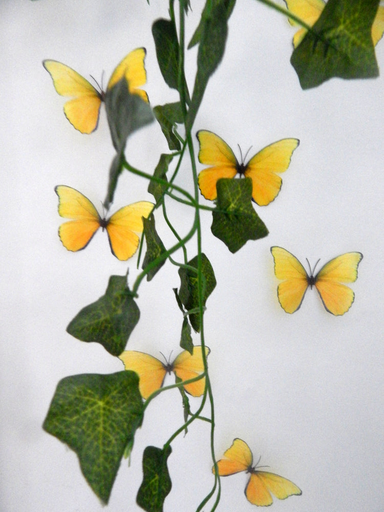 3D Yellow Butterflies,yellow interior wall ideas,decorative butterflies,wedding decor,make my wall pretty