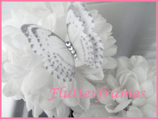 hand made in England Silk butterflies by flutterframes