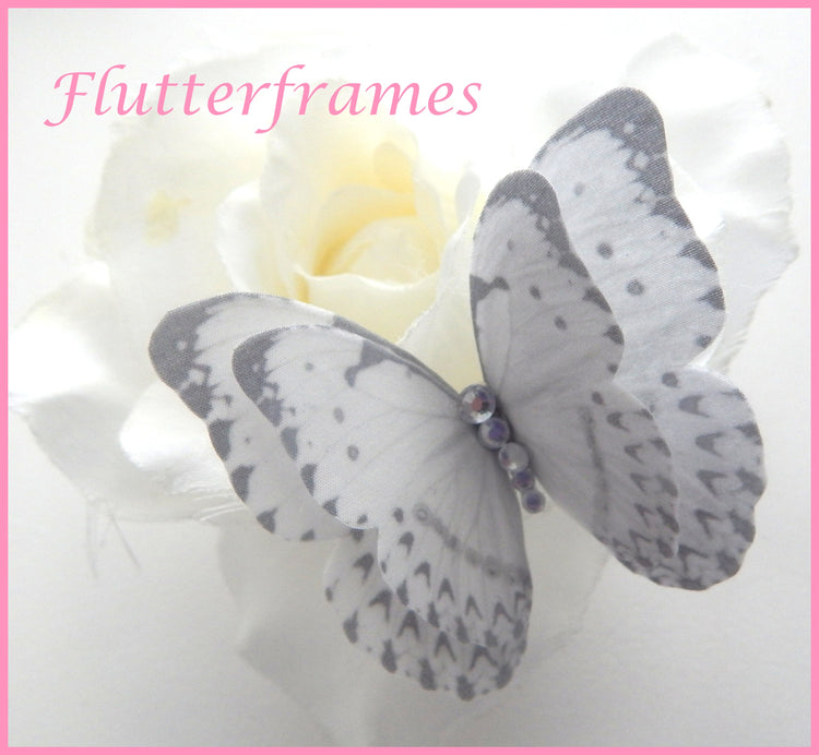 Beautiful White Butterflies decor, double layered stunning, stickers butterflies