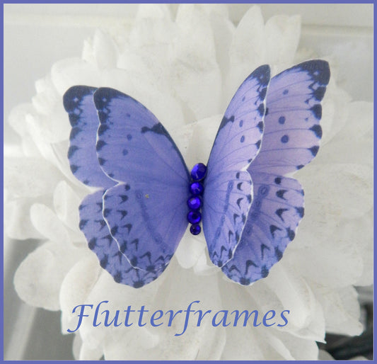 lilac wedding silk butterfly