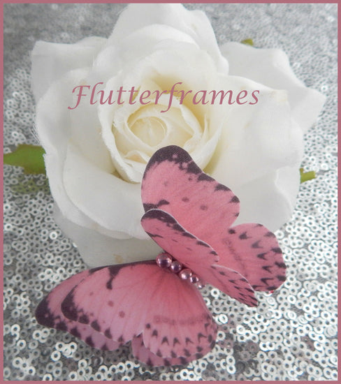pink silk butterfly