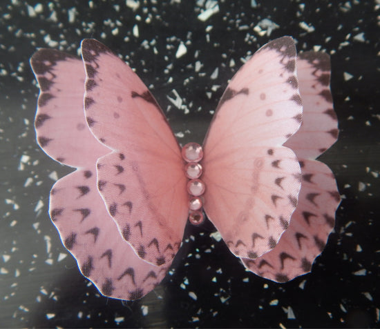 silk butterfly double layered