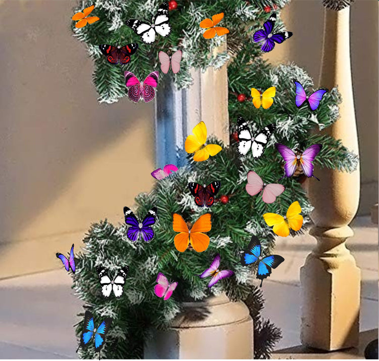 Butterflies hair clips, handmade butterfly hair clips,, wedding, bridal, Christmas tree decorations