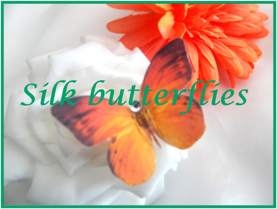 silk butterfly clip