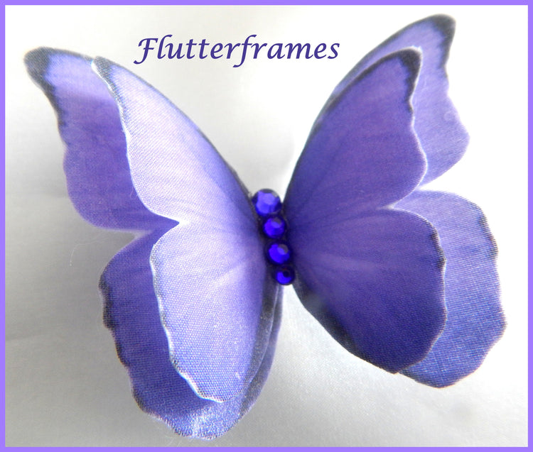 pretty purple silk butterflies