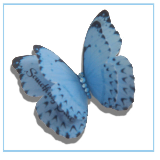 Something blue bridal silk hair accessory 