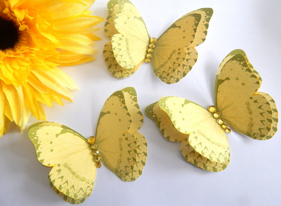 yellow pretty butterfly